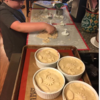 Ryan Patterson, 2nd grader at Chisum Elementary, was my little helper in the kitchen making pretty, sugar free blackberry cobblers and sugar free vanilla ice cream.